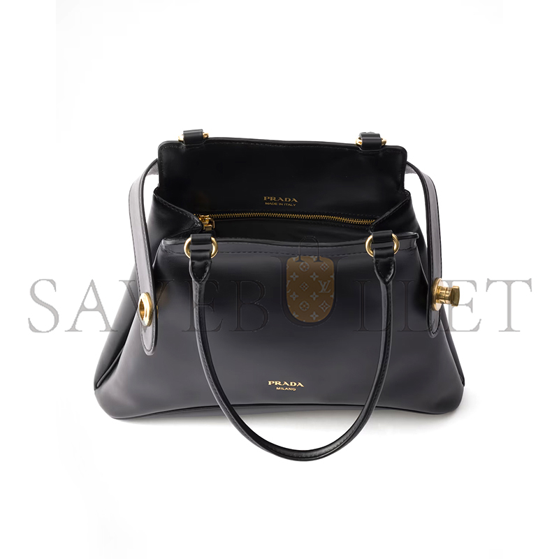 Pra*a carey medium leather tote bag 1bg567 (31*28*5cm)